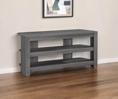 Hivvago 42" Ash Gray Open Shelving Tv Stand