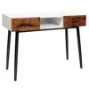 Hivvago 42 Inch Industrial Console Table With 2 Drawers For Entryway Hallway