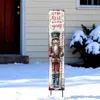 Hivvago 42" Red And White Solid Wood Best Time Of Year Christmas Nutcracker Garden Stake In White