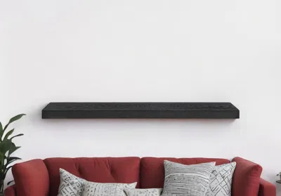 Hivvago 43" Black Wooden Floating Shelf