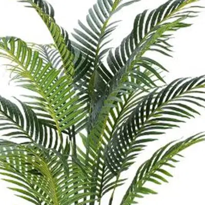 Hivvago 43" Green Palm Artificial Tree In A Black Pot