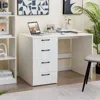 Hivvago 43.5 Inch Computer Desk With 4 Large Drawers-white