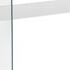 Hivvago 44" White And Clear Solid Console Table In Transparent