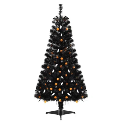 Hivvago 4.5 Feet Artificial Halloween Tree With 6 Lighting Modes And 5 Musics In Black