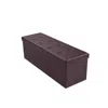 Hivvago 45 Inches Large Folding Ottoman Storage Seat - Brown