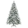 Hivvago 4.5/6/7 Feet Artificial Xmas Tree With Pine Needles And Led Lights-4.5 Ft