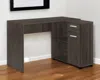 Hivvago 46" Brown Wood L Shape Computer Desk In Brown