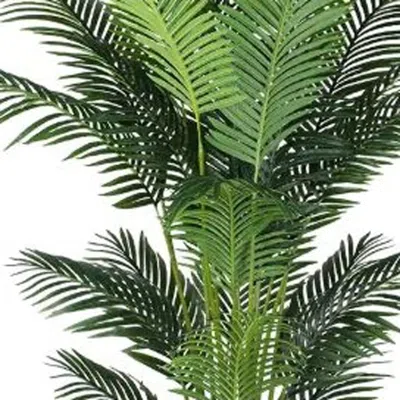 Hivvago 46" Green Palm Artificial Tree In A Black Pot