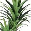 Hivvago 46" Green Yucca Artificial Tree In A Black Pot In Green