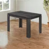 Hivvago 47" Black Dining Table In Gray