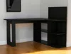 Hivvago 47" Black L Shape Computer Desk In Black