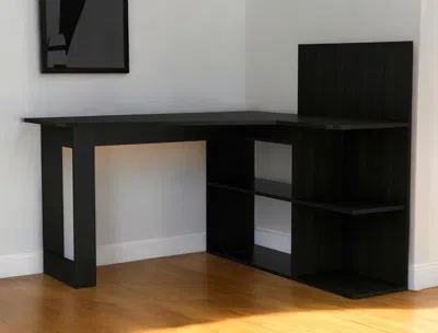 Hivvago 47" Black L Shape Computer Desk