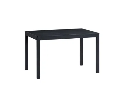 Hivvago 47" Black Wood Dining Table