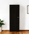 Hivvago 47" Black Wood Pantry Or Storage Closet In Black