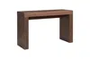 Hivvago 47" Brown Wood Block Console Table In Brown