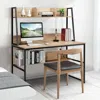 Hivvago 47-inch Computer Desk Writing Study Table Workstation-natural
