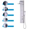 Hivvago 47 Inch Stainless Shower Panel With Massage Jets Hand Showerâ In Silver