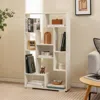 Hivvago 47-inch Tall Bookshelf For Home Office Living Room-white