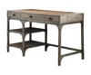 Hivvago 47" Natural And Gray Writing Desk With Three Drawers In Brown