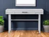 Hivvago 47" White Iron Vanity Table In White