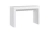 Hivvago 47" White Wood Block Console Table In White