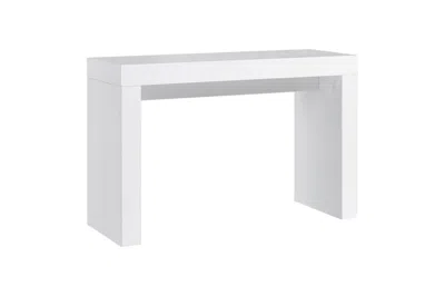 Hivvago 47" White Wood Block Console Table
