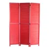 Hivvago 47 X 67 Red Wood Screen In Red