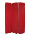 Hivvago 47 X 71 Red Wood Screen In Red