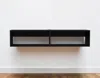 Hivvago 48" Black Floating Mount Entertainment Center In Black
