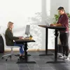 Hivvago 48 Inch Electric Sit To Stand Desk With Keyboard Tray-rustic Brown