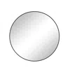 Hivvago 48-inch Oversized Round Metal Framed Mirror - Black