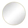 Hivvago 36-inch Round Metal Framed Mirror - Gold