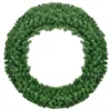 Hivvago 48 Inch Pre-lit Cordless Artificial Christmas Wreath