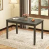 Hivvago 48-inch Wooden Dining Table For 4 People Rectangular Kitchen Table With Rubber Wood Legs-gray
