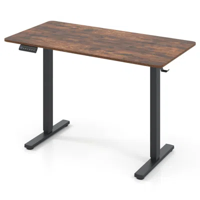Hivvago 48 Inch X 24 Inch Ergonomic Electric Standing Desk With 3 Memory Settings For Home Office