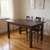 Hivvago 48" Raw Umber Solid Wood Dining Table In Brown