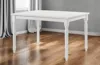 Hivvago 48" White Solid Wood Dining Table In White