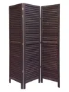 Hivvago 48 X 67 Black Wood Shutter - Screen In Brown