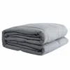 Hivvago 48" X 72" Light Gray Cotton Quilted Plush 15 Pound Weighted Blanket In Gray