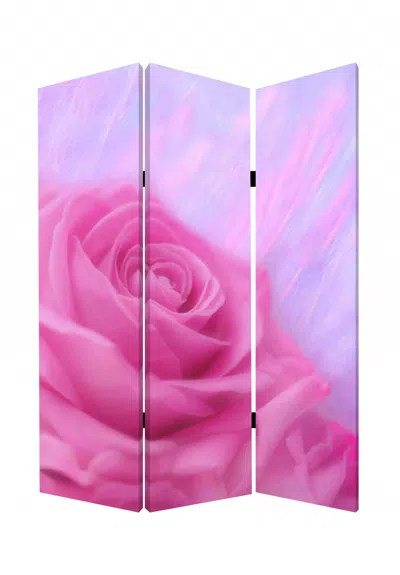Hivvago 48 X 72 Multi Color Wood Canvas Flourish Screen