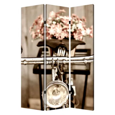 Hivvago 48" X 72" Multi Color Wood Canvas Valentine Screen