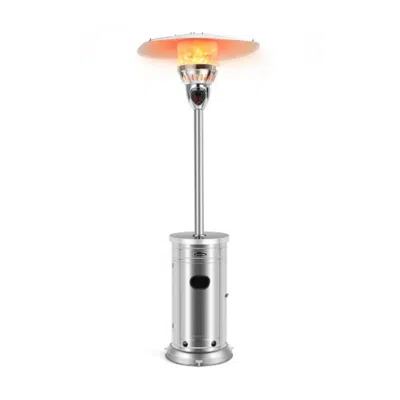 Hivvago 48000 Btu Patio Heater With Simple Ignition System In Gray