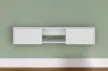 Hivvago 49" White Floating Mount Tv Stand In White