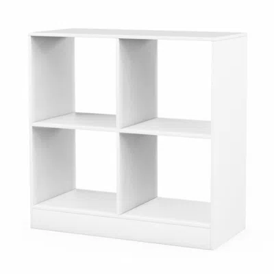 Hivvago 4-cube Kids Bookcase With Open Shelves In White