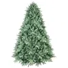 Hivvago 6ft Blue-green Tint Christmas Tree With 1878 Pe+pvc Tips Unique Full-bodied Tree With Hinged Branche In Green