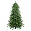 Hivvago 7.5ft Green Pvc+pe Christmas Tree With 2856 Tips Full & Lush Hinged Tree With Metal Stand In Green