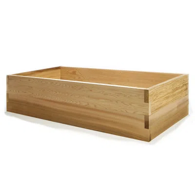 Hivvago 4x2 Ft Raised Garden Expandable Cedar Planter Box In Brown
