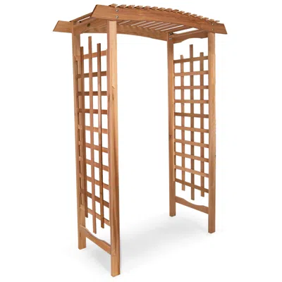 Hivvago 5-ft Cedar Garden Arbor In Brown