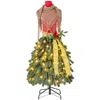 Hivvago 5 Ft Pre-lit Mannequin Artificial Christmas Tree Dress Form Xmas Tree