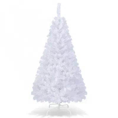 Hivvago 5 Ft White Artificial Pvc Christmas Tree
